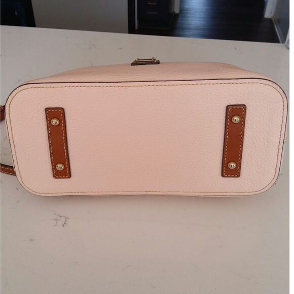 Dooney & Bourke Brielle luxury satchel blush Pebble grain Leather quiet luxury - Picture 5 of 11